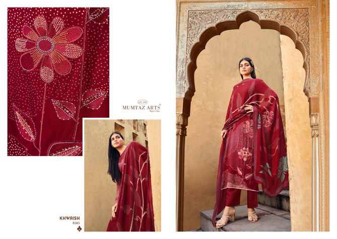 Khwaish By Mumtaz Pashmina Printed Dress Material Suppliers In India